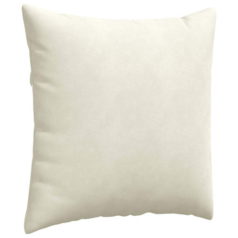 Poduszki na sofę 2 pcs Kremowy 60 x 60 cm Tkanina sztruksowa