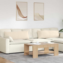 Poduszki na sofę 2 pcs Beżowy 120 x 40 cm tkanina