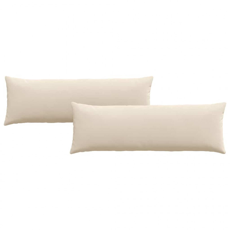 Poduszki na sofę 2 pcs Beżowy 120 x 40 cm tkanina