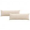 Poduszki na sofę 2 pcs Beżowy 120 x 40 cm tkanina