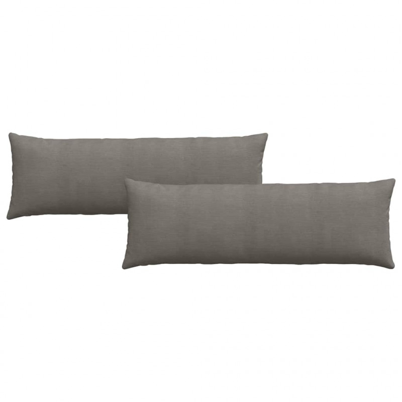 Poduszki na sofę 2 pcs Jasnoszary 120 x 40 cm