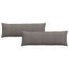 Poduszki na sofę 2 pcs Jasnoszary 120 x 40 cm