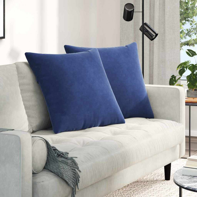 Poduszki na sofę 2 pcs Niebieski policyjny 60 x 60 cm