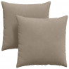 Poduszki na sofę 2 pcs Ciemnoszary 60 x 60 cm tkanina