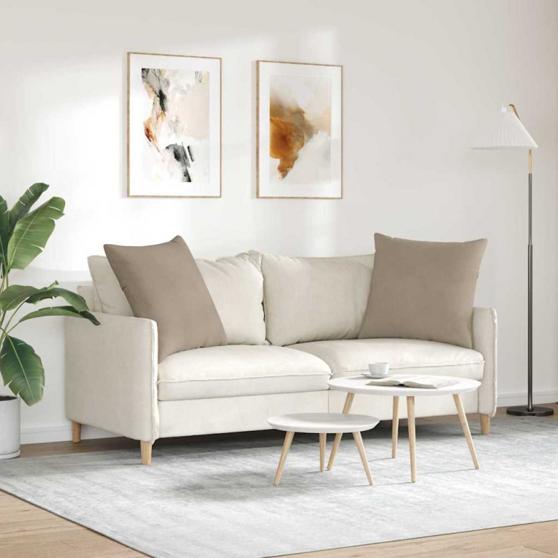 Poduszki na sofę 2 pcs Ciemnoszary 60 x 60 cm tkanina