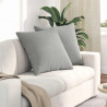 Poduszki na sofę 2 pcs Jasnoszary 60 x 60 cm tkanina