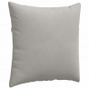 Poduszki na sofę 2 pcs Jasnoszary 60 x 60 cm tkanina