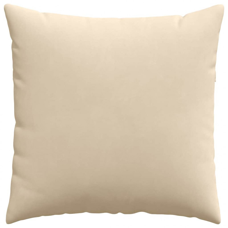 Poduszki na sofę 2 pcs Kremowy 60 x 60 cm tkanina