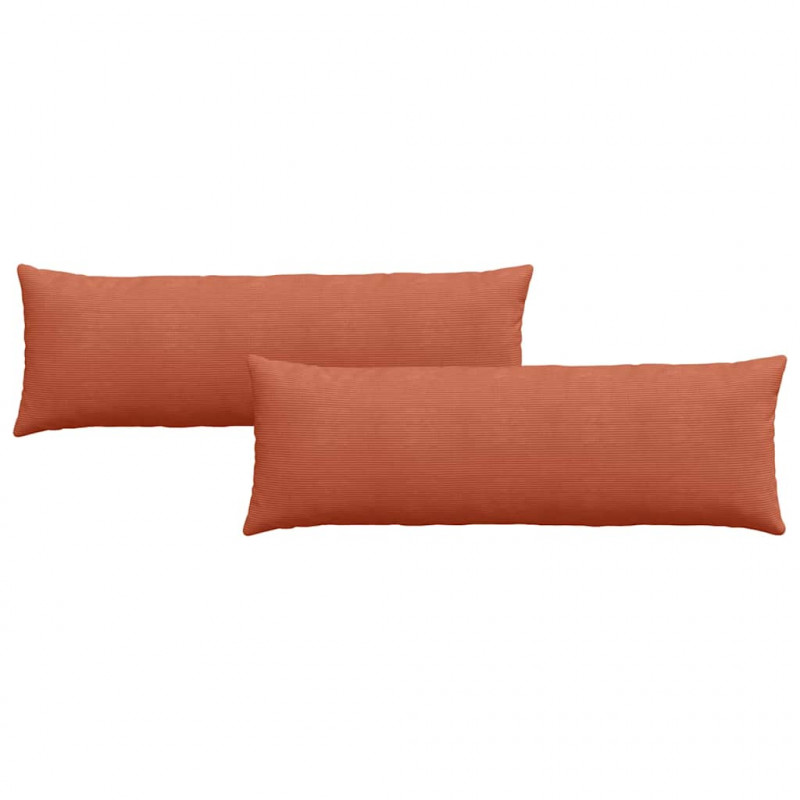 Poduszki na sofę 2 pcs Czerwono-pomarańczowy 120 x 40 cm