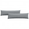 Poduszki na sofę 2 pcs Jasnoszary 145 x 40 cm tkanina