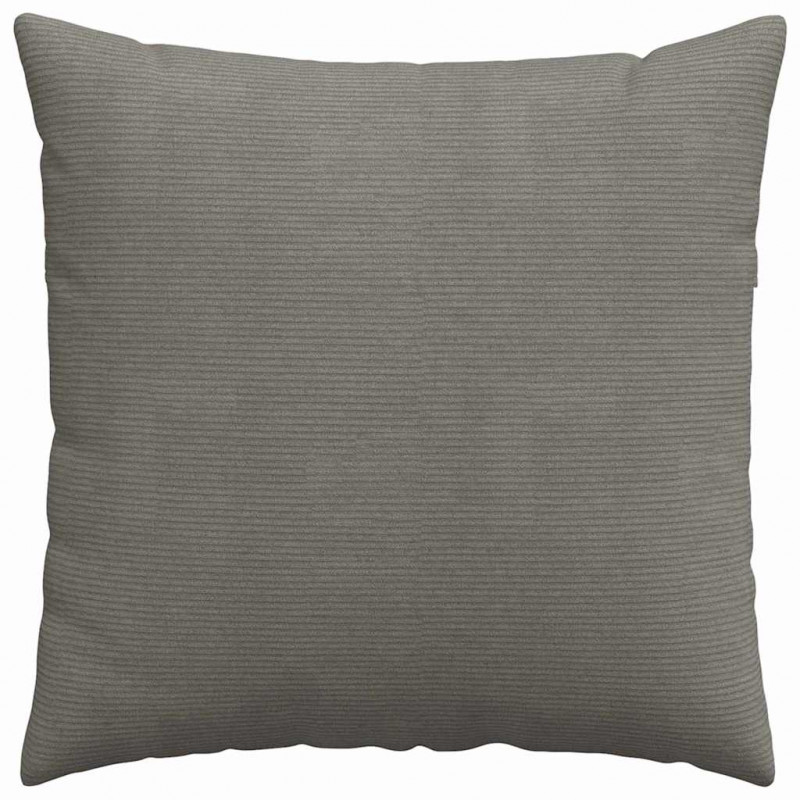 Poduszki na sofę 2 pcs Jasnoszary 60 x 60 cm Tkanina sztruksowa