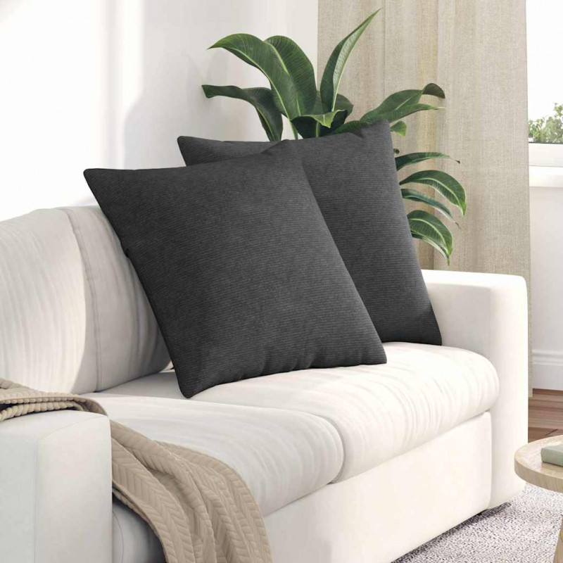 Poduszki na sofę 2 pcs Ciemnoszary 60 x 60 cm