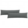 Poduszki na sofę 2 pcs Ciemnoszary 145 x 40 cm tkanina
