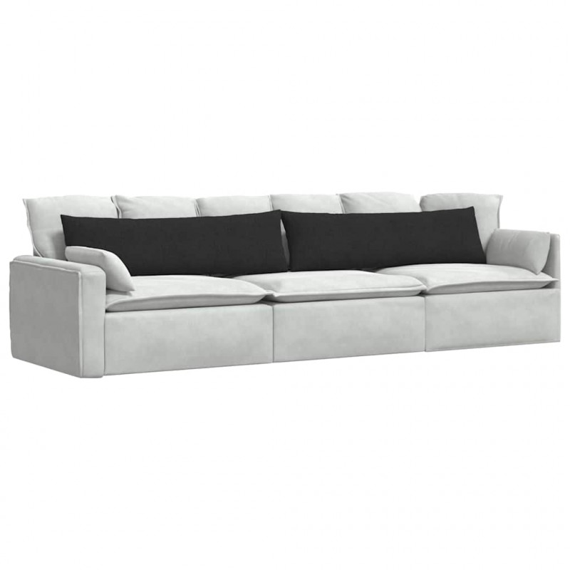 Poduszki na sofę 2 pcs Czarny 145 x 40 cm tkanina