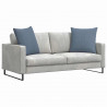 Poduszki na sofę 2 pcs Niebieski 60 x 60 cm Tkanina sztruksowa