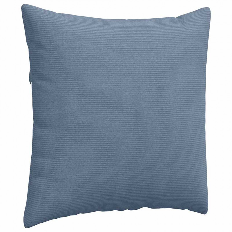 Poduszki na sofę 2 pcs Niebieski 60 x 60 cm Tkanina sztruksowa