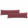 Poduszki na sofę 2 pcs Czerwone wino 145 x 40 cm tkanina