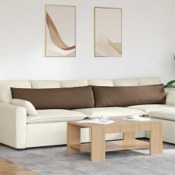 Poduszki na sofę 2 pcs Brązowy 145 x 40 cm tkanina