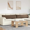 Poduszki na sofę 2 pcs Brązowy 145 x 40 cm tkanina
