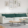 Poduszki na sofę 2 pcs Ciemna zieleń 145 x 40 cm tkanina