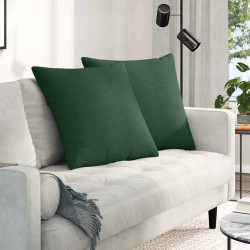 Poduszki na sofę 2 pcs Ciemna zieleń 60 x 60 cm