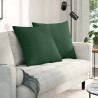 Poduszki na sofę 2 pcs Ciemna zieleń 60 x 60 cm