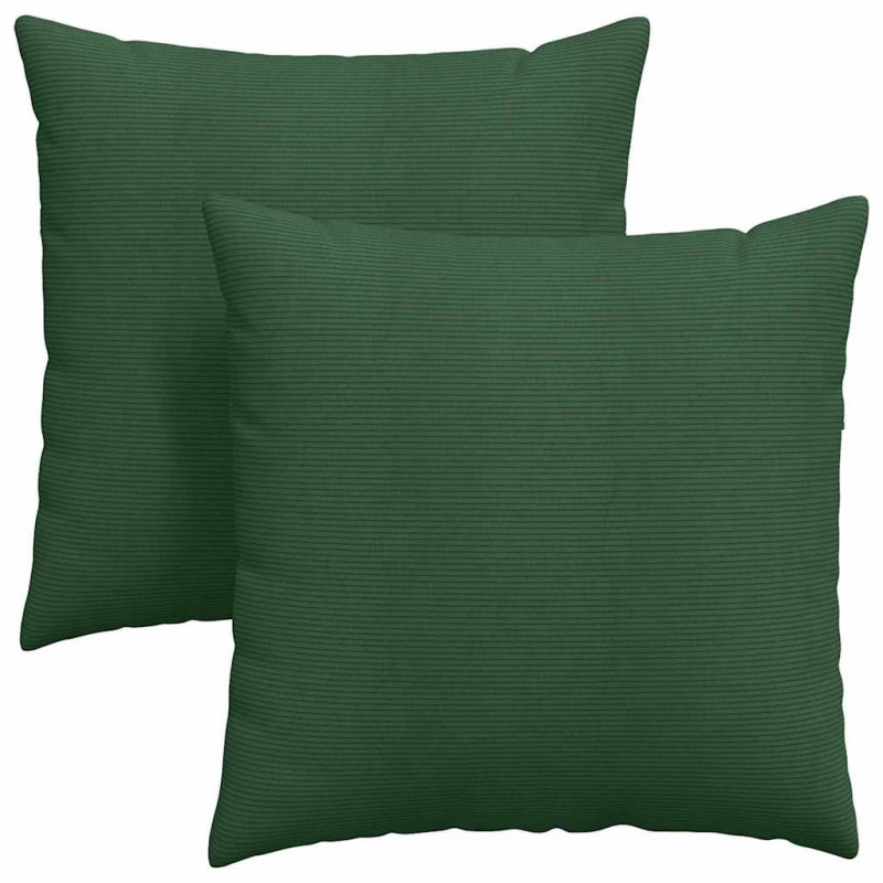 Poduszki na sofę 2 pcs Ciemna zieleń 60 x 60 cm