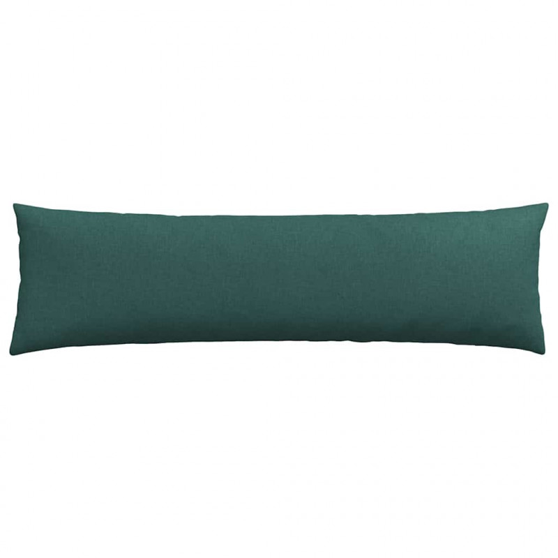 Poduszki na sofę 2 pcs Ciemna zieleń 145 x 40 cm tkanina
