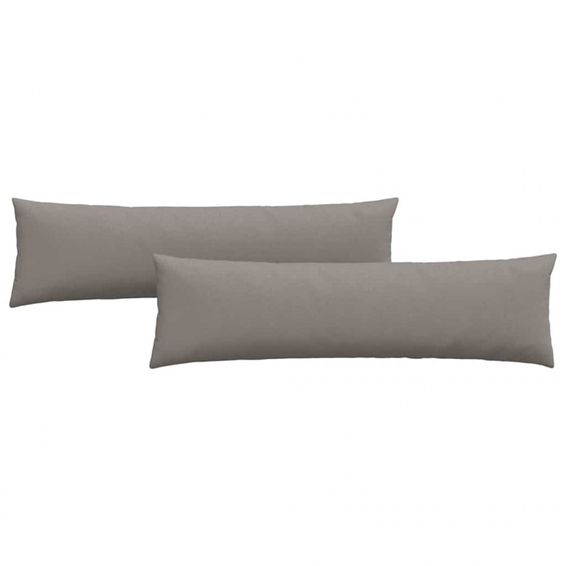 Poduszki na sofę 2 pcs Ciemnoszary 145 x 40 cm tkanina