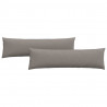 Poduszki na sofę 2 pcs Ciemnoszary 145 x 40 cm tkanina