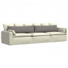 Poduszki na sofę 2 pcs Ciemnoszary 145 x 40 cm tkanina