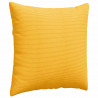 Poduszki na sofę 2 pcs Jasnożółty 60 x 60 cm Tkanina sztruksowa