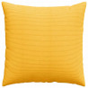 Poduszki na sofę 2 pcs Jasnożółty 60 x 60 cm Tkanina sztruksowa