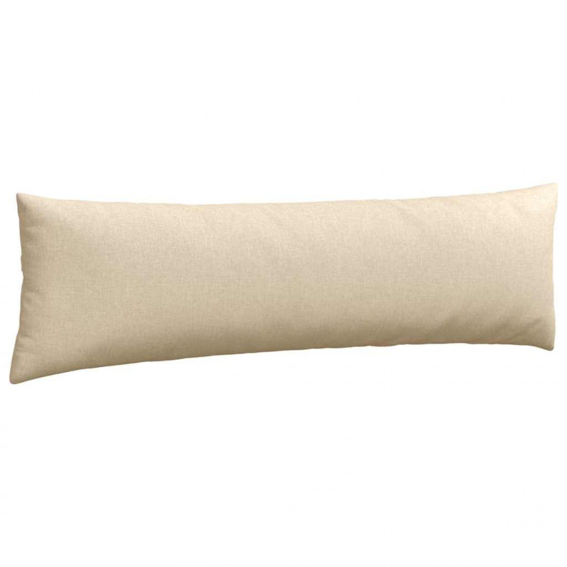 Poduszki na sofę 2 pcs Kremowy 145 x 40 cm tkanina