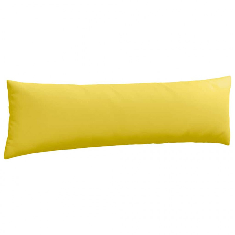 Poduszki na sofę 2 pcs Jasnożółty 145 x 40 cm tkanina