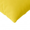 Poduszki na sofę 2 pcs Jasnożółty 145 x 40 cm tkanina