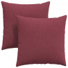 Poduszki na sofę 2 pcs Czerwone wino 80 x 80 cm tkanina