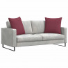 Poduszki na sofę 2 pcs Czerwone wino 80 x 80 cm tkanina