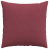 Poduszki na sofę 2 pcs Czerwone wino 80 x 80 cm tkanina