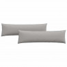 Poduszki na sofę 2 pcs Szary chmur 145 x 40 cm tkanina