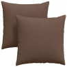 Poduszki na sofę 2 pcs Brązowy 80 x 80 cm tkanina