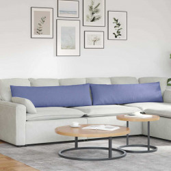 Poduszki na sofę 2 pcs Niebieski dżins 145 x 40 cm tkanina