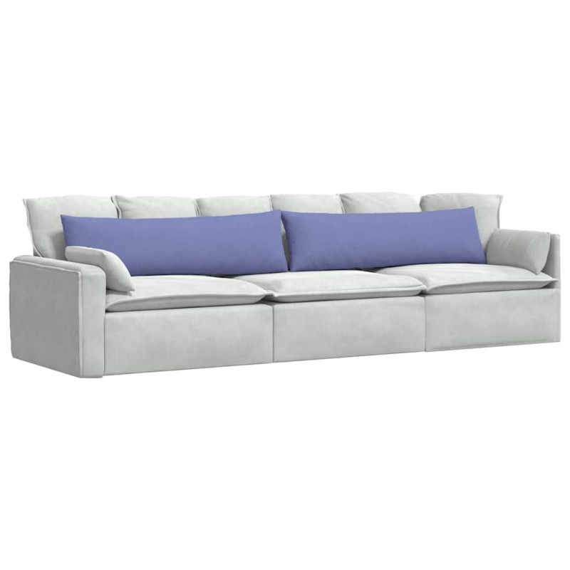 Poduszki na sofę 2 pcs Niebieski dżins 145 x 40 cm tkanina