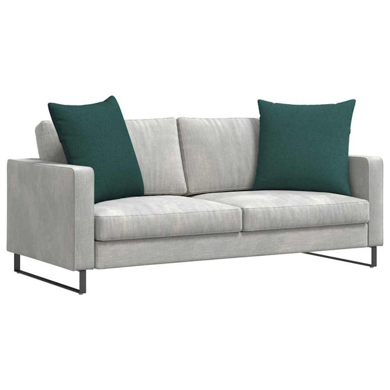 Poduszki na sofę 2 pcs Ciemna zieleń 80 x 80 cm tkanina