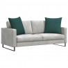 Poduszki na sofę 2 pcs Ciemna zieleń 80 x 80 cm tkanina