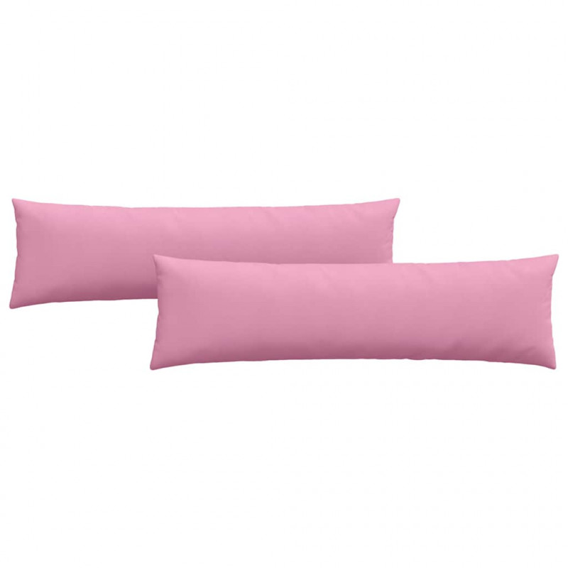 Poduszki na sofę 2 pcs Różowy 145 x 40 cm tkanina