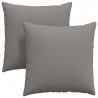Poduszki na sofę 2 pcs Ciemnoszary 80 x 80 cm tkanina