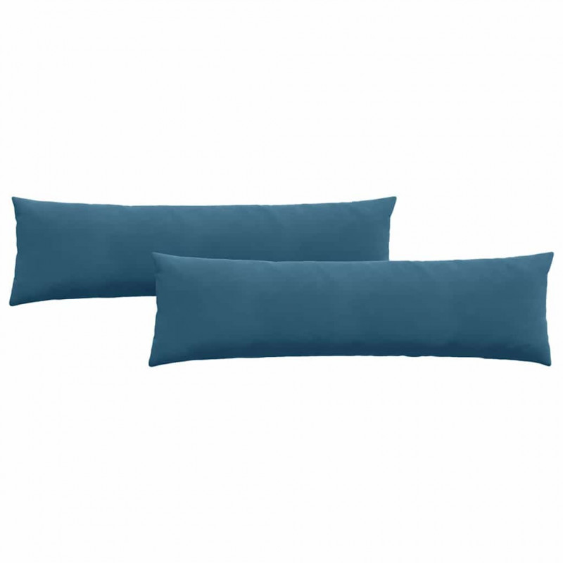 Poduszki na sofę 2 pcs Niebieski 145 x 40 cm Tkanina sztruksowa
