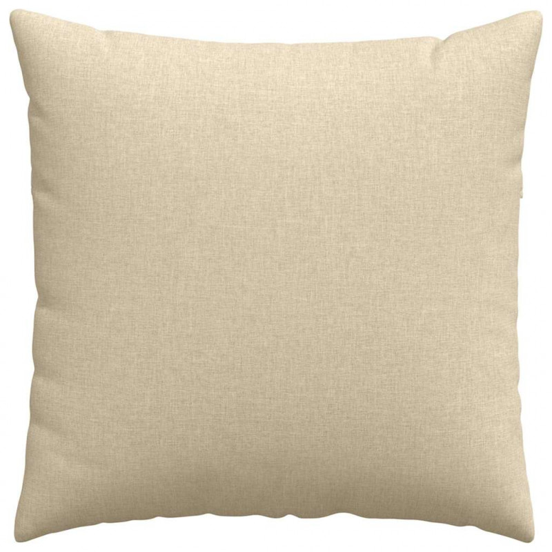 Poduszki na sofę 2 pcs Kremowy 80 x 80 cm tkanina