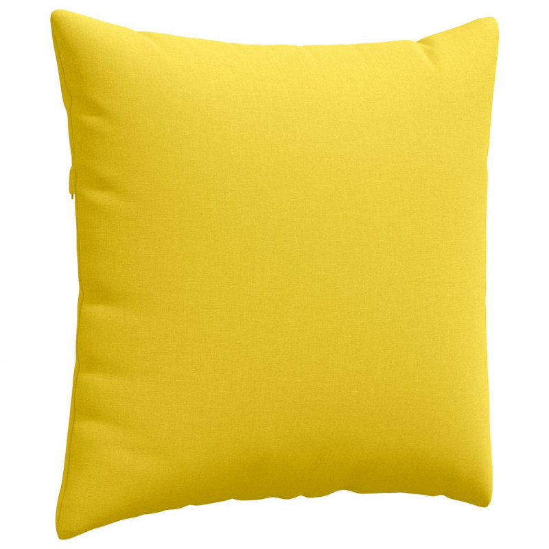 Poduszki na sofę 2 pcs Jasnożółty 80 x 80 cm tkanina